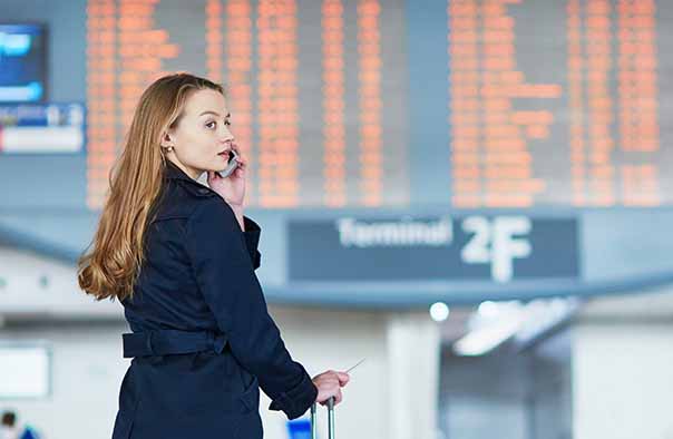 woman at airport