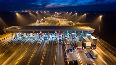 Automated toll booths