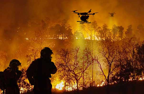 drones used by firefighters