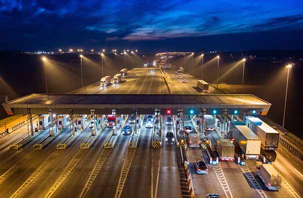 motorway safety tolls booths