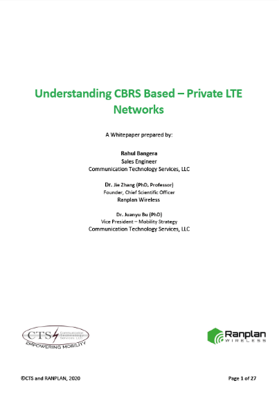 Private LTE Networks white paper cover